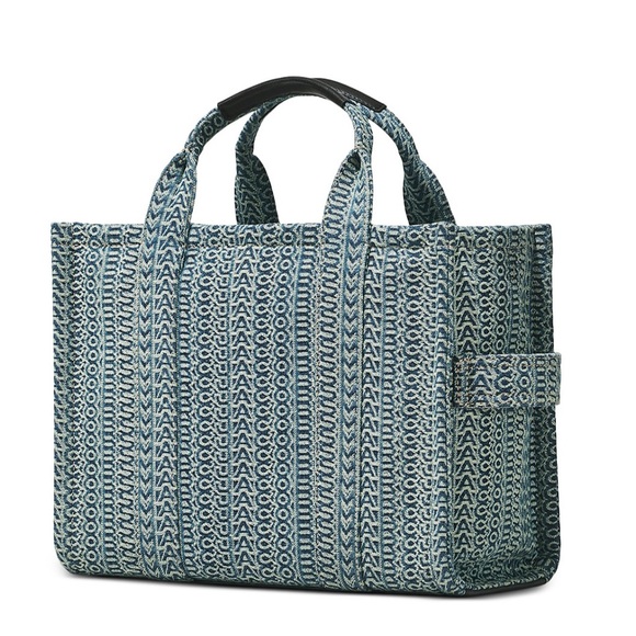 NWT MARC JACOBS The Monogram Washed Denim Medium Tote Bag🥰 - Picture 4 of 10